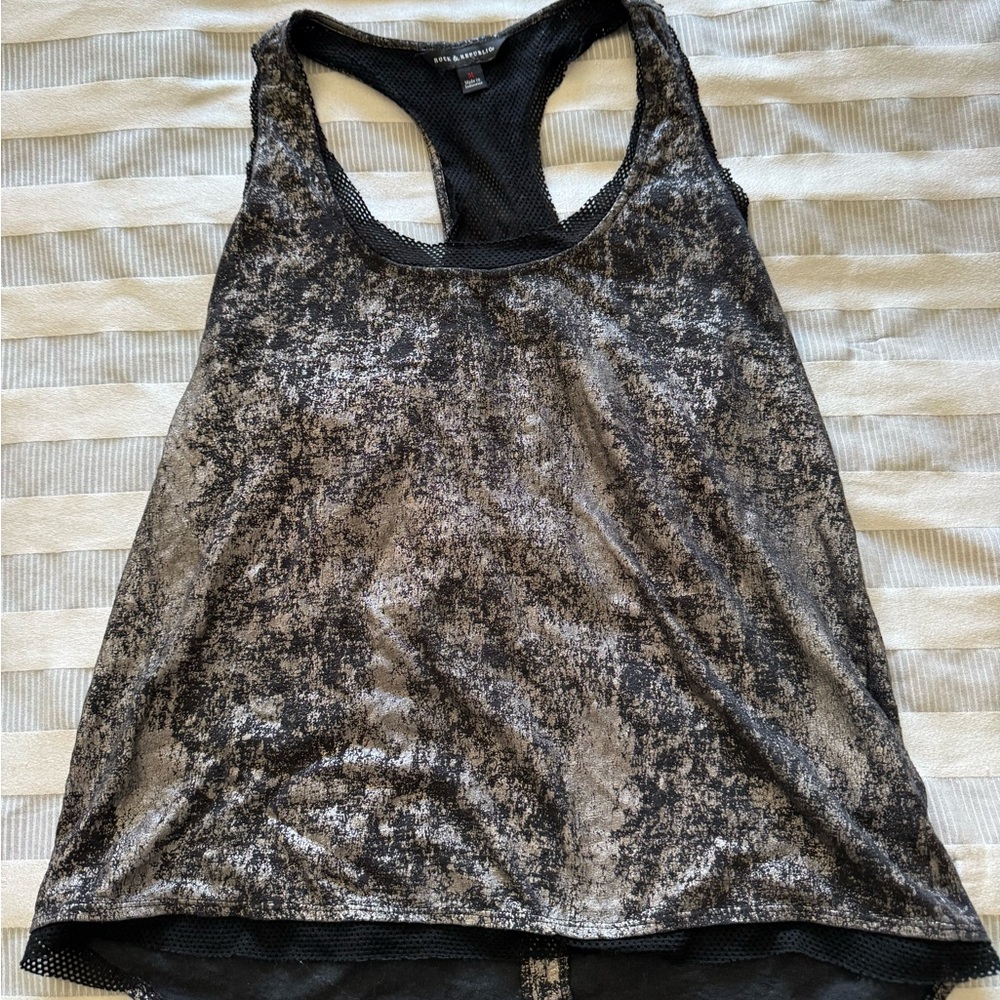 Zella Women's Black Gray Racerback Tank Top
